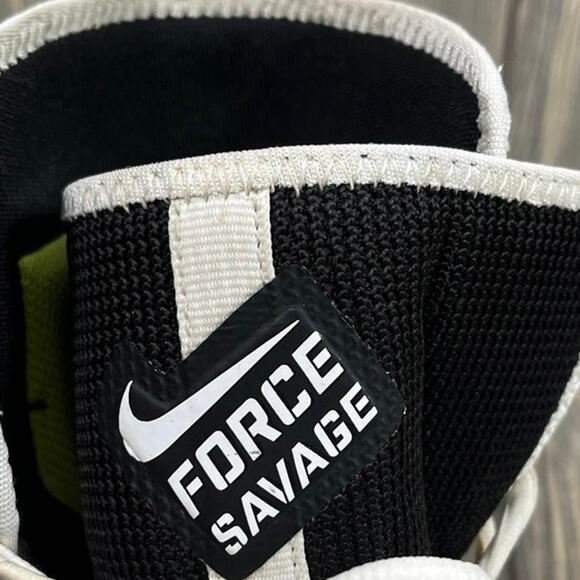 Nike Force Savage Elite TD Men Football Cleats White Black Size 11.5 High Top - Picture 10 of 10